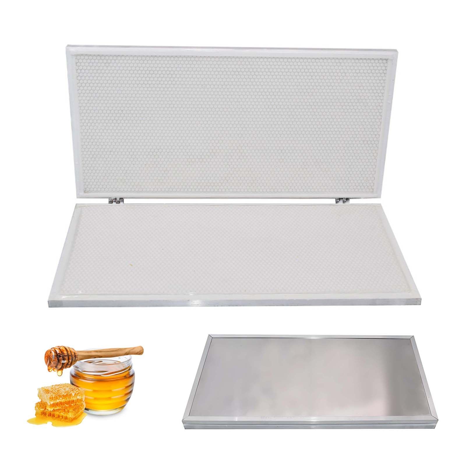 Stampo in Silicone per Apicoltura Industriale - Macchina Manuale in Alluminio 10X Resistente per Fogli Cerei, Celle A Nido d'Ape Antiaderenti da 4,9 Mm/5,35 Mm 5.35mm