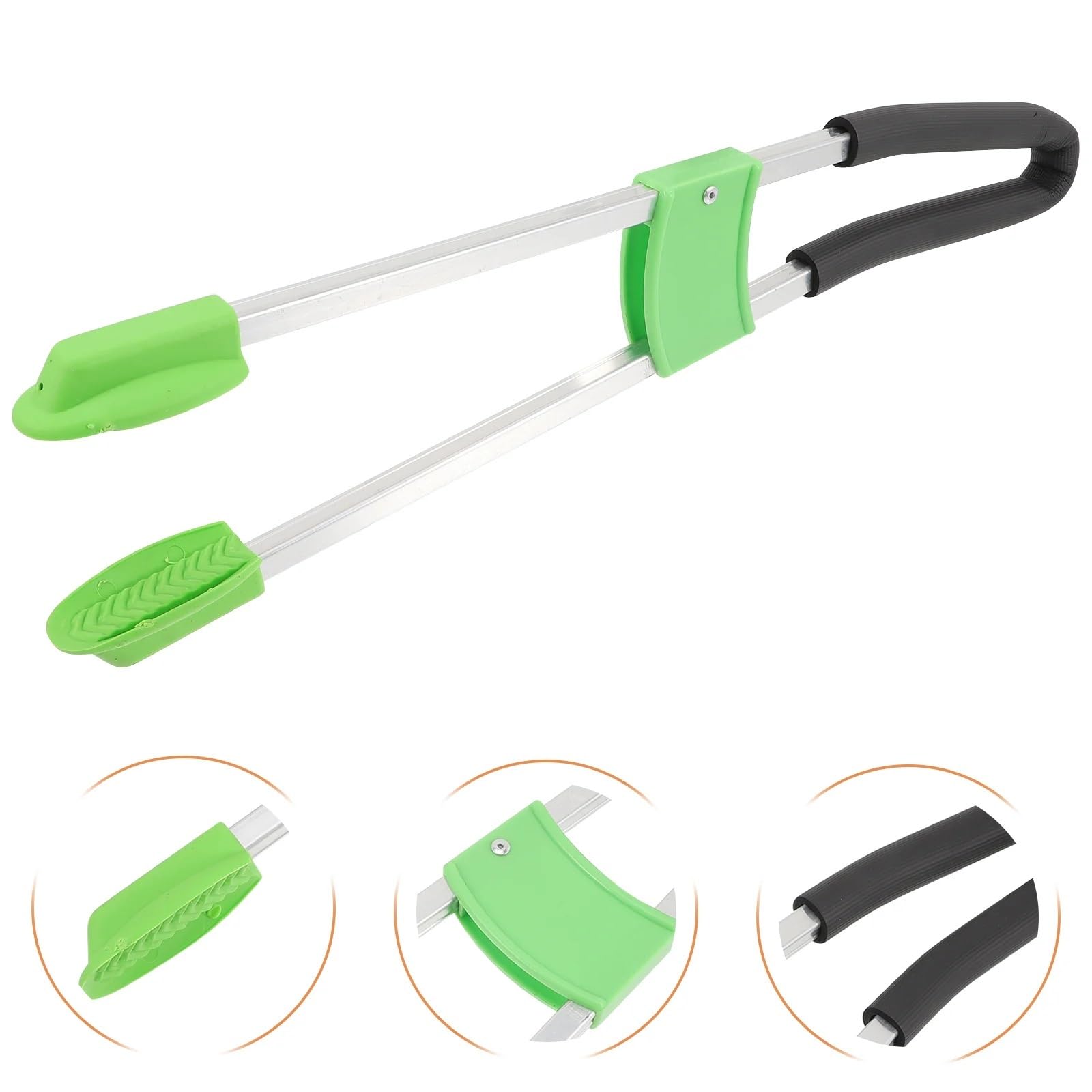 2 pz Raccoglitrice di Spazzatura Grabber Pick Pinze Reacher Clip Up Cartella Lettiera Morsetto Pulizia PRO Alluminio Bastone per Raccogliere Rifiuti