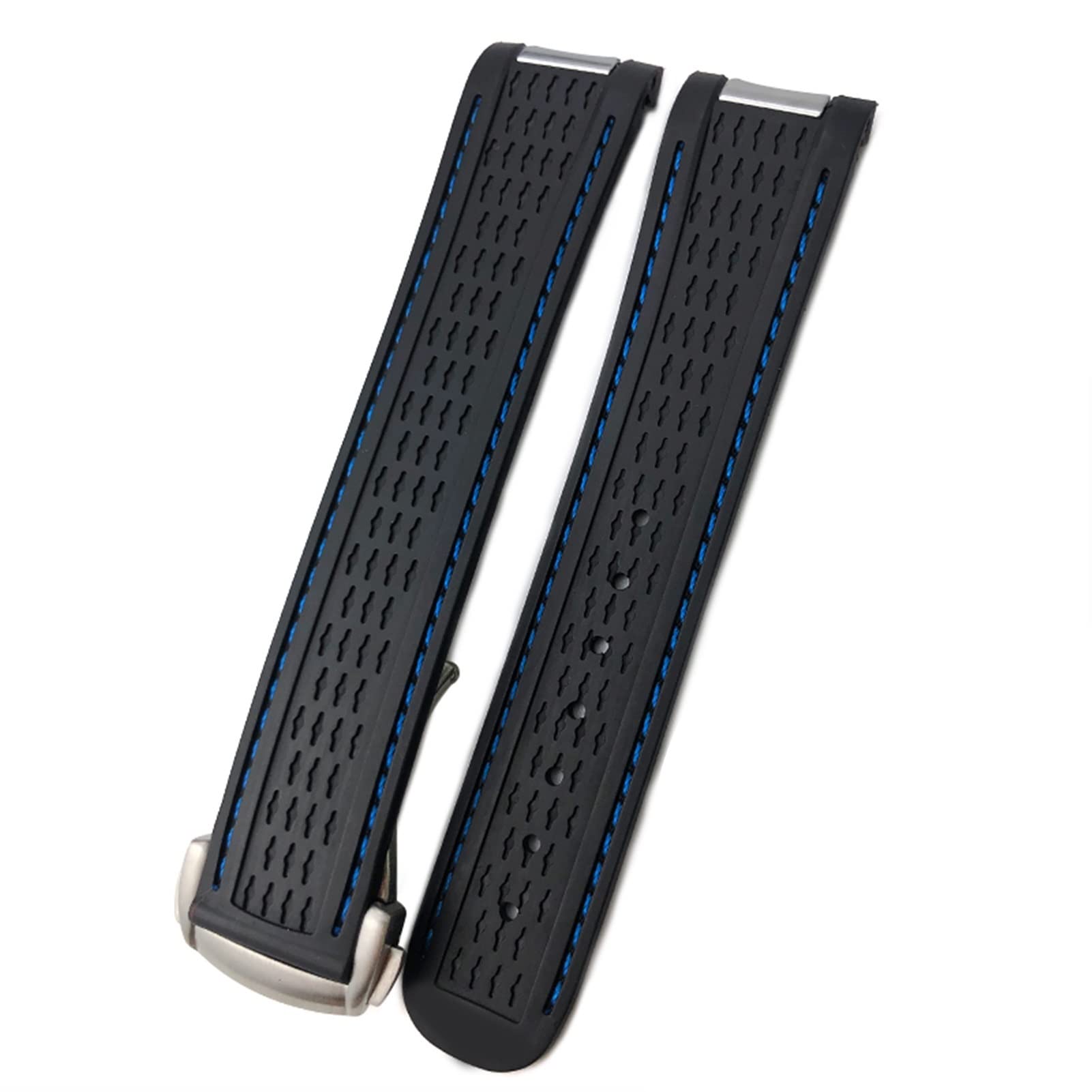 20mm Gummi Silikon Uhrenarmband Fit Für Omega Seamaster 300 AT150 Aqua Terra Ultra Light 8900 Stahl Schnalle Uhrenarmband Armbänder