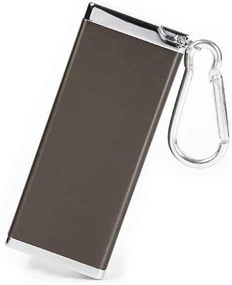 Amazon Co Jp Lasse Moa 携帯灰皿 灰皿 アッシュトレイ アウトドア ピルケース 携帯用灰皿 ポータブル キーホルダー カラビナ付き アッシュグレー シューズ バッグ