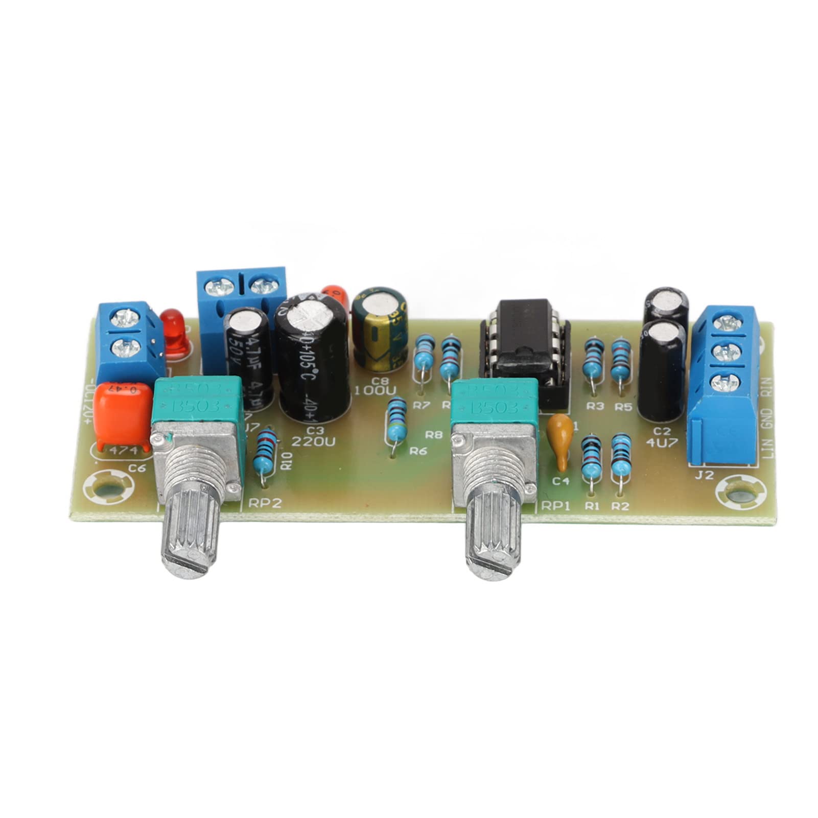 Préampli Audio Passif Stéréo 3 Canaux - Carte De Réglage Tonalité Basses/aigus Pour Ampli - 9