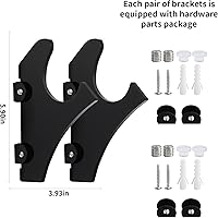 Vista 2 de Soporte de sable de luz para montaje en pared, soporte para sable de luz (negro), montaje en pared de sable de luz horizontal, pantalla