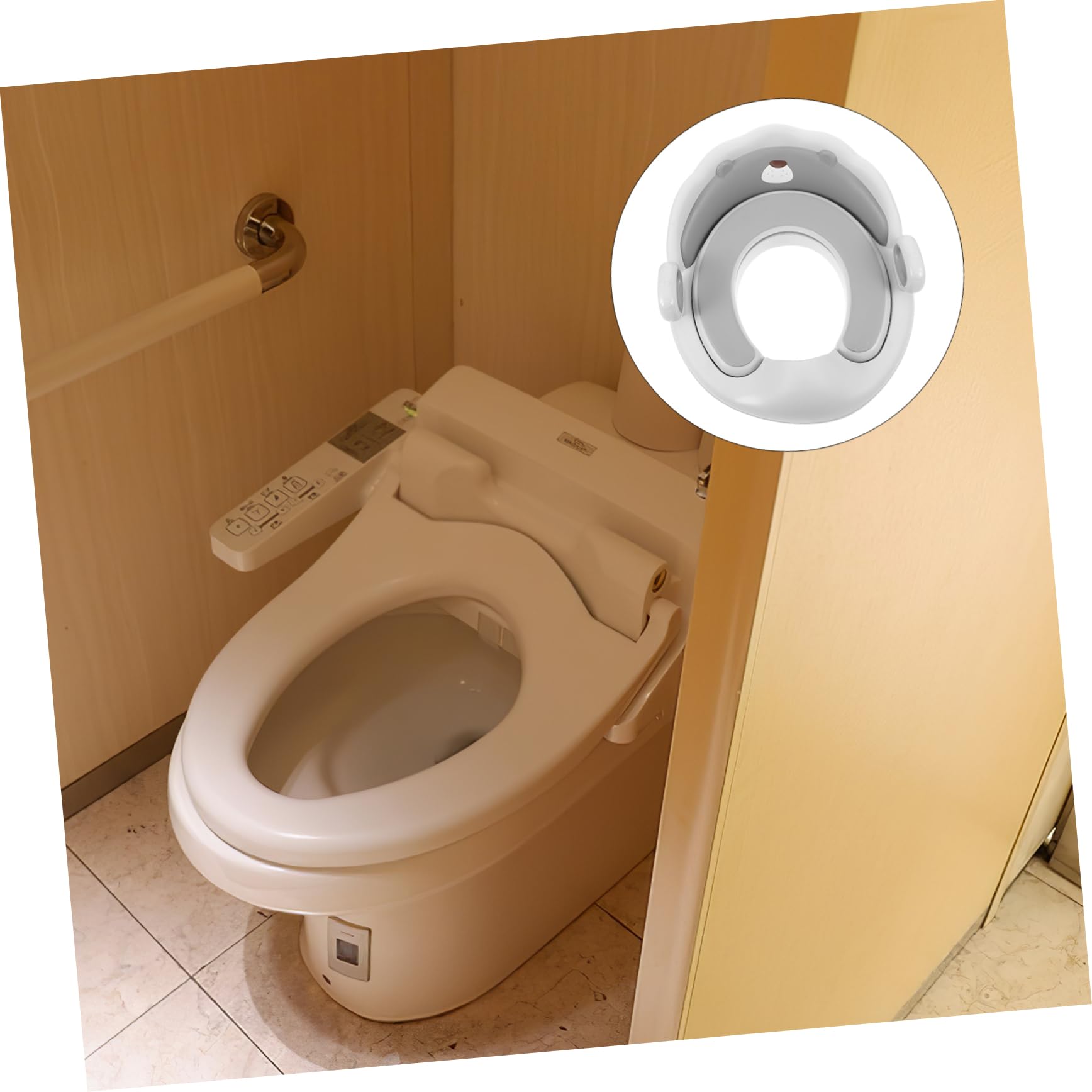 Sosoport Riduttore Wc per Ragazzo Ragazza Piccoli Sedile Antiscivolo in Pp e Tpe, Manici Ergonomici, Leggero e Portatile, per L’addestramento al Vasino a Casa in Viaggio