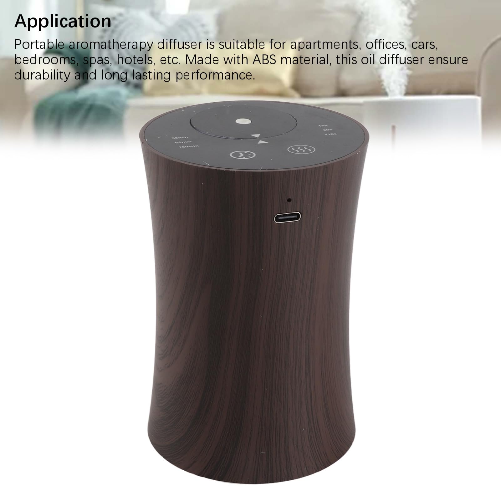 Diffusore per Auto con Oli Essenziali, USB Aromaterapia