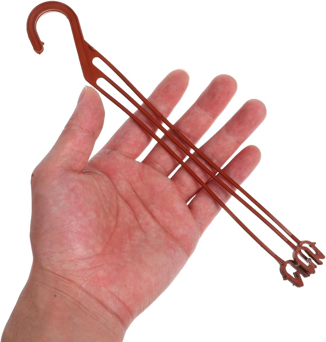 INOOMP 50pcs Plastic Hanging Basket Hooks Hanging Planter Holder Flower Plant Pot Hanger Basket Chain for Planters Bird Feeders Lanterns 9 Inch