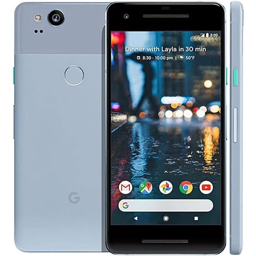 Google Pixel 2 GSM/CDMA Unlocked (Kinda Blue, 64GB) (Renewed)
