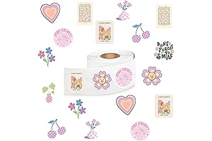 Cute Danish Pastel Dot Stickers (500 PCS) for Kids, Girls, and Boys