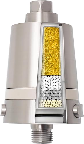 Miniatura 1 de Filtro de ducha de agua dura, elimina el cloro, los metales pesados y las incrustaciones, tecnología KDF para una piel y cabello más suaves, se