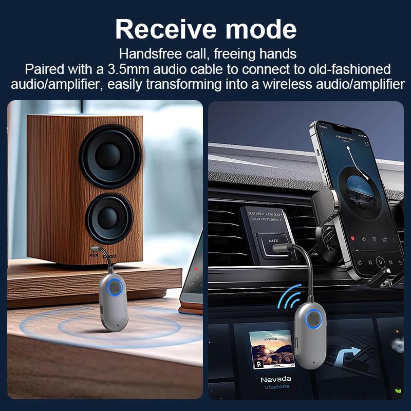 Bluetooth Transmitter Receiver for 2 Wireless Headphones or BT Devices - image 6