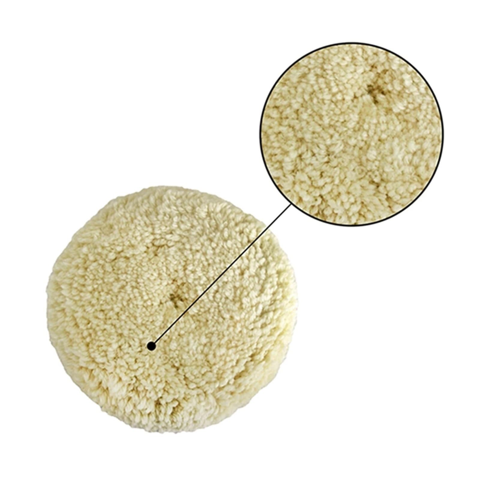 Kit de almohadillas for pulir de lana, 2 uds., disco