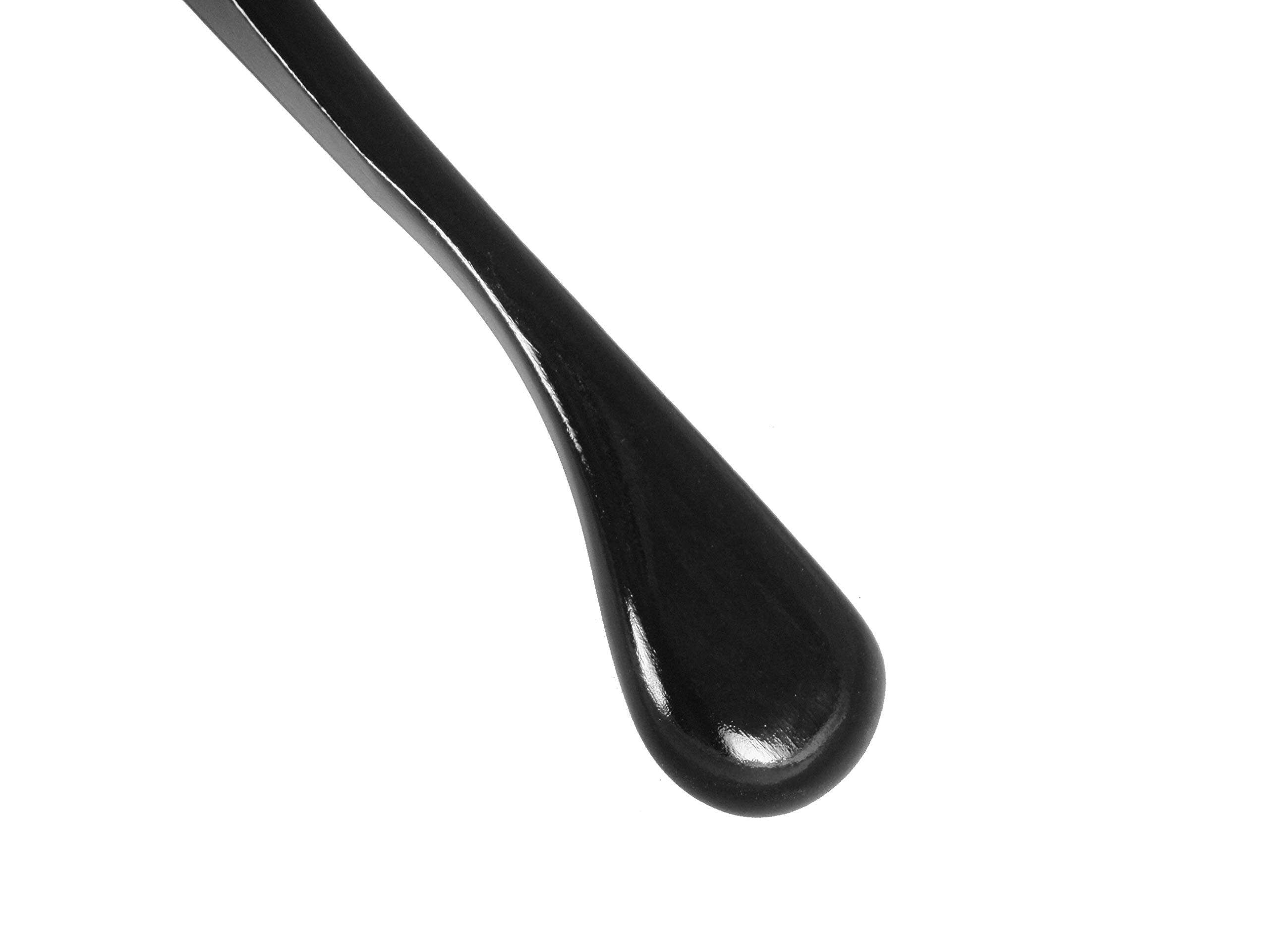 Cintre en bois massif pour vestes et manteaux, large, 45 cm, noir, lot de 5