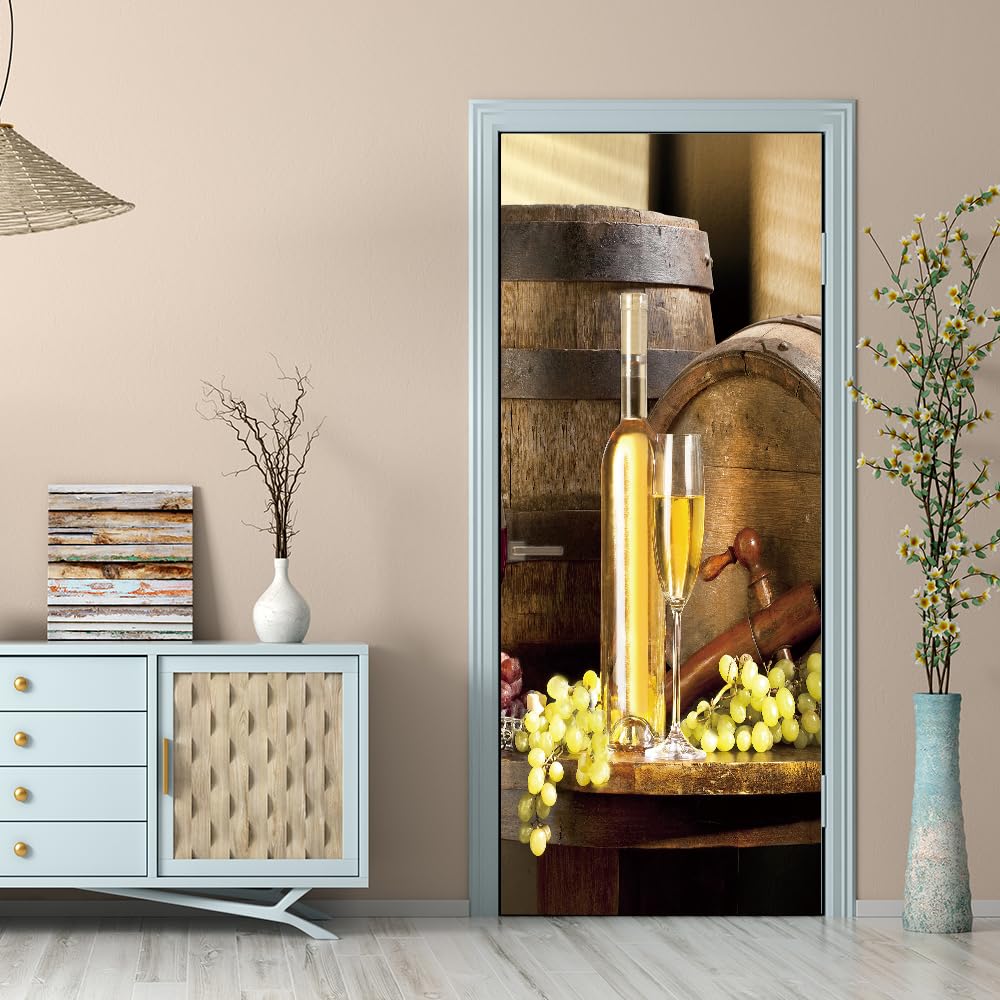 Papier Peint Porte Trompe l'oeil 3D pour Agrandir une Petite Pièce ou Chambre