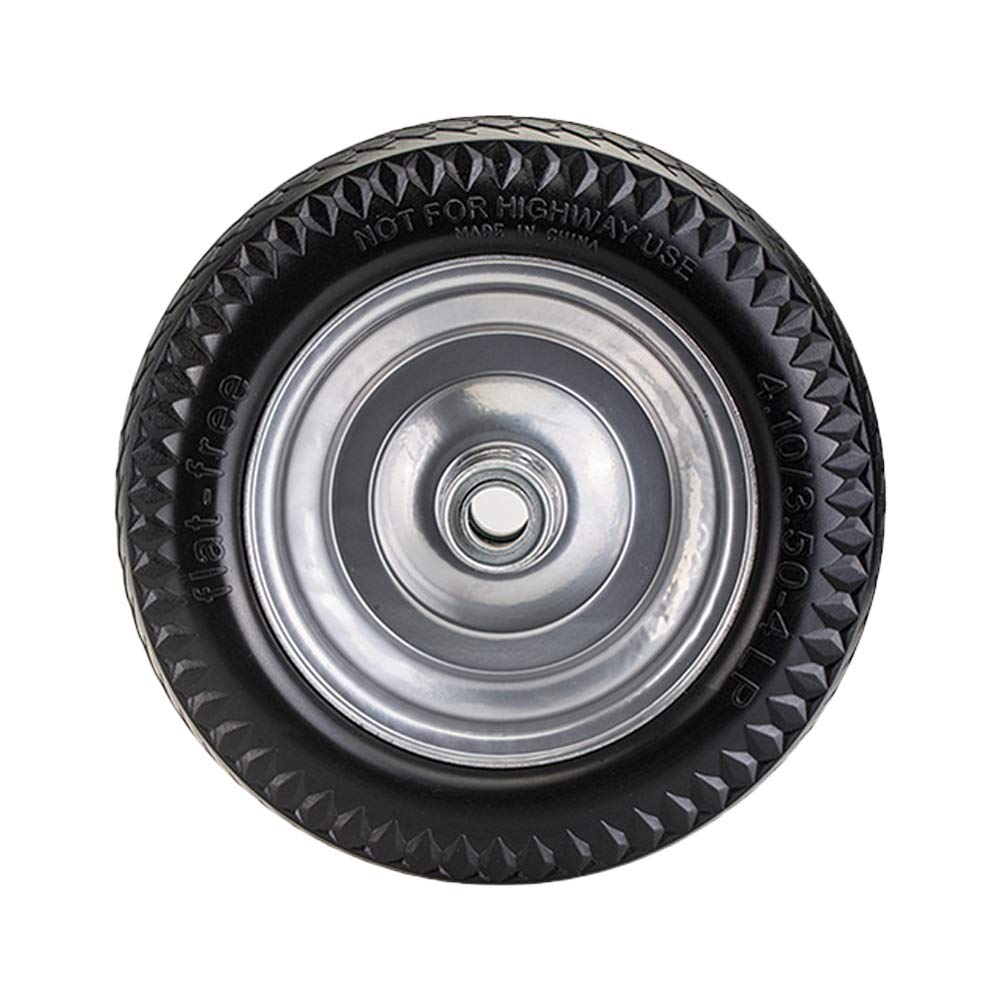 Buy SLT 4.10/3.504LP Flat Free Wheelbarrow Tire on Wheel, 2.2" Offset