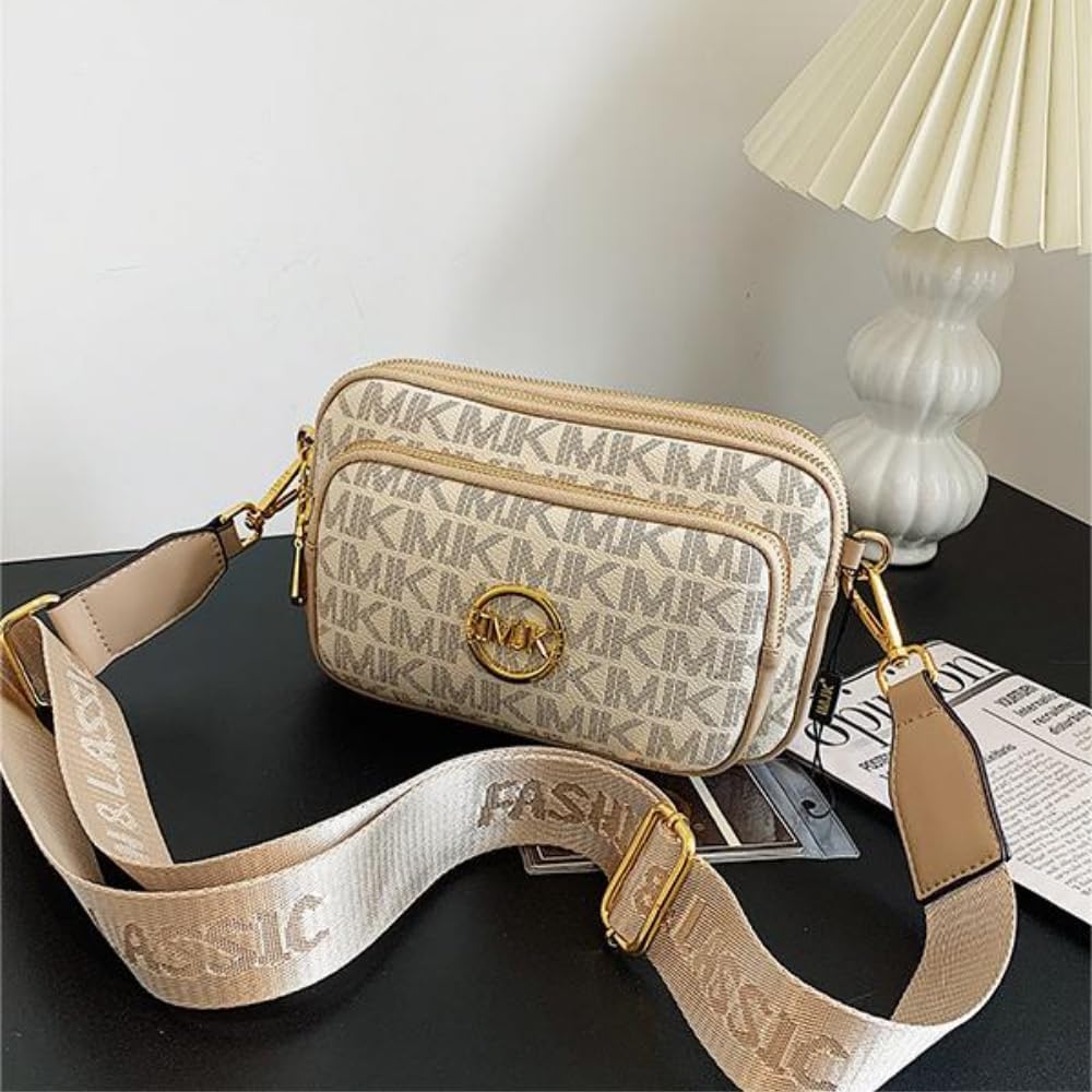 Xehuro Small Crossbody Purse Shoulder Bag for Women Chest Bag Daypack Multiple Pockets with Wide Strap - Image 3