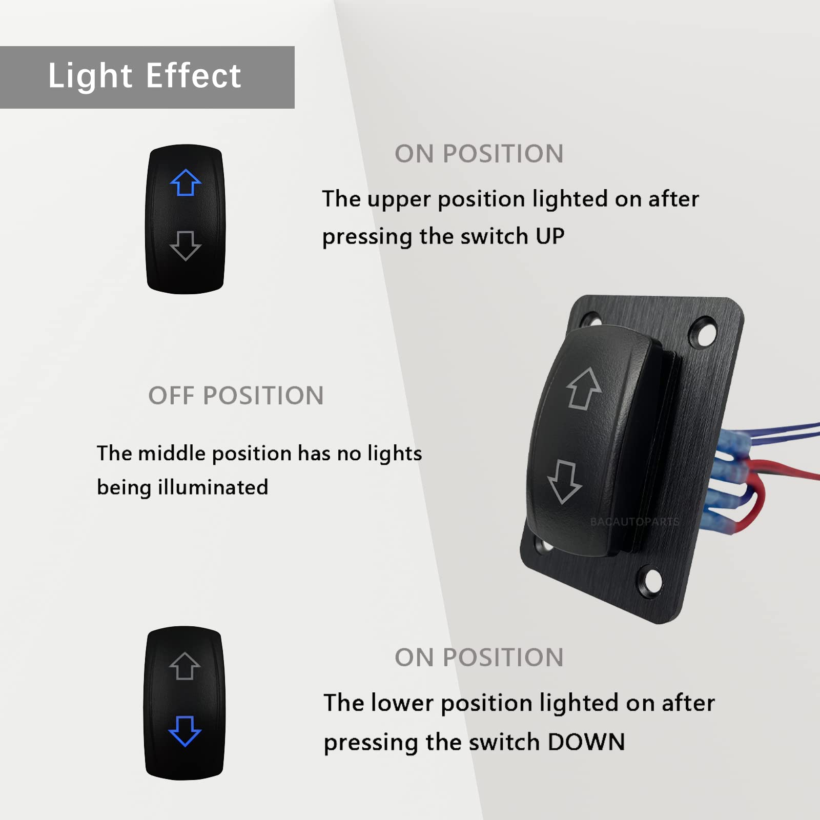 Transformation Speed Like Rocker DC LED Transformers 12V 12V/24V DC Reverse Polarity Switch 6P ON OFF ON ...
