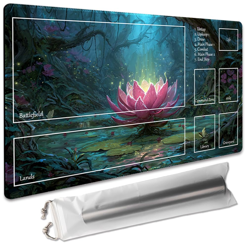 MTG Playmat with Zones Unofficial, Original Design Board Games Play mat 24x14 Inchnon Free Storage Bag - 2511271 (111897, Zone) โ image 1