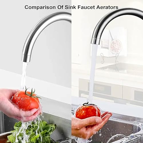 Vista 13 de Extensor de grifo giratorio de 360°, aireador de grifo hembra de latón macizo cromado, aireador de fregadero de cocina y filtro de fregadero