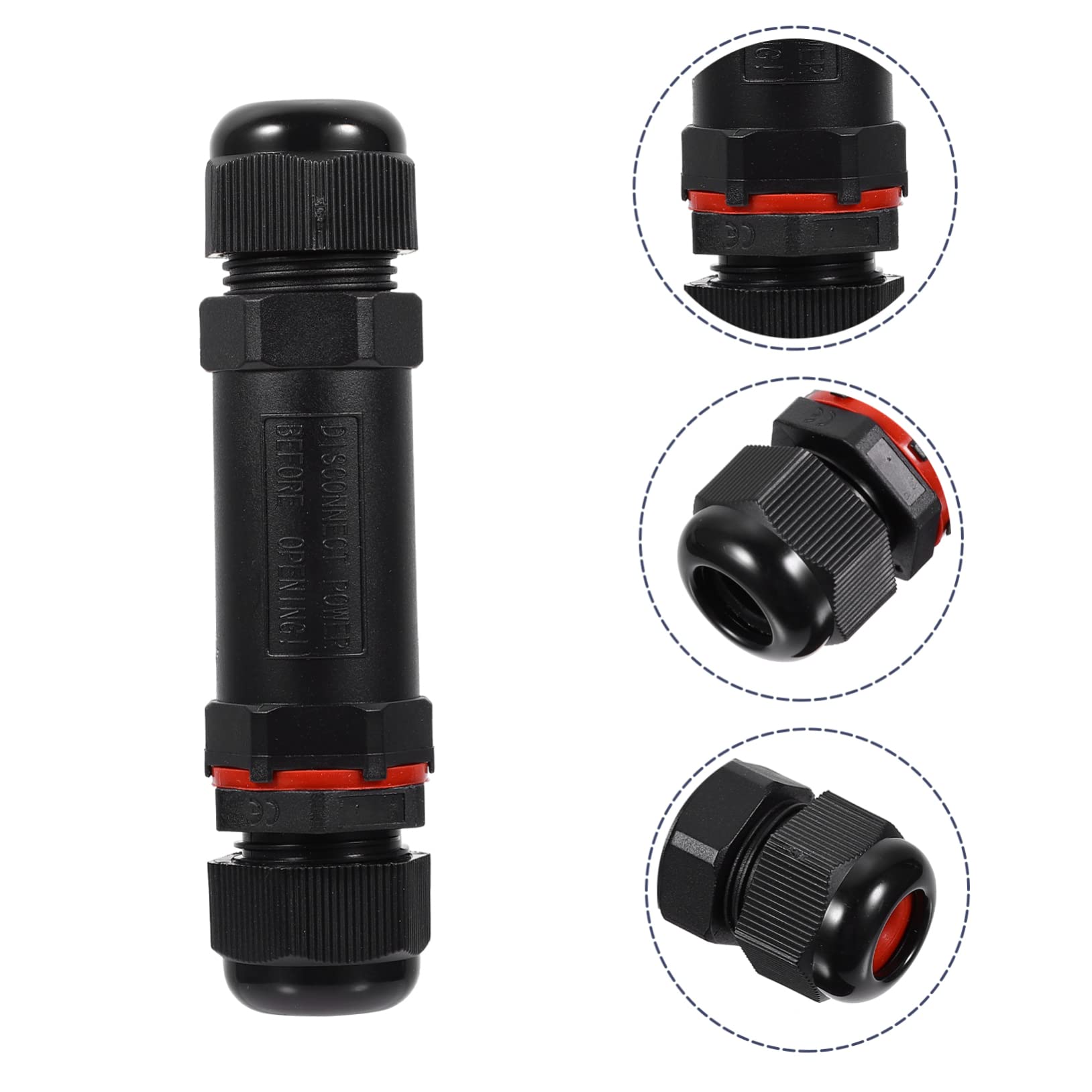Uonlytech 12pezzi Connettore Elettrico Per Giunzione Cavi Esterni Facile Installazione Senza Saldature Per Illuminazione Led e Progetti Elettrici Outdoor