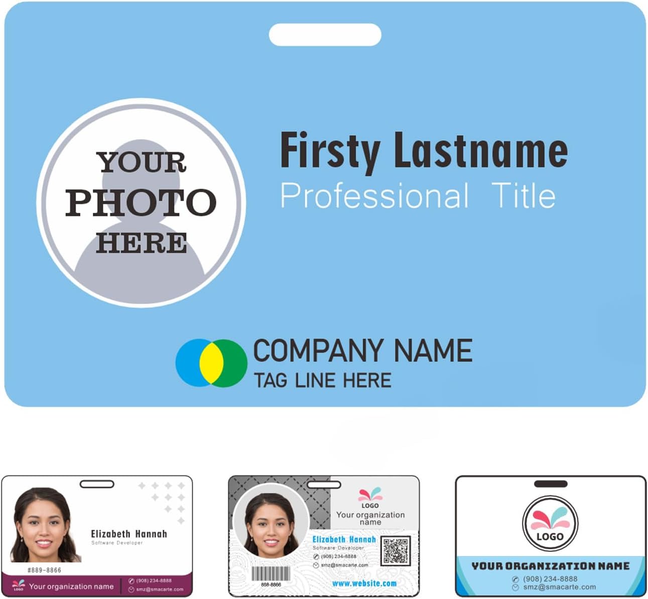 HAM Radio ID Card - Custom with Your Photo,Callsign and Name - HAM Radio Identification (HAM-Card-Template)