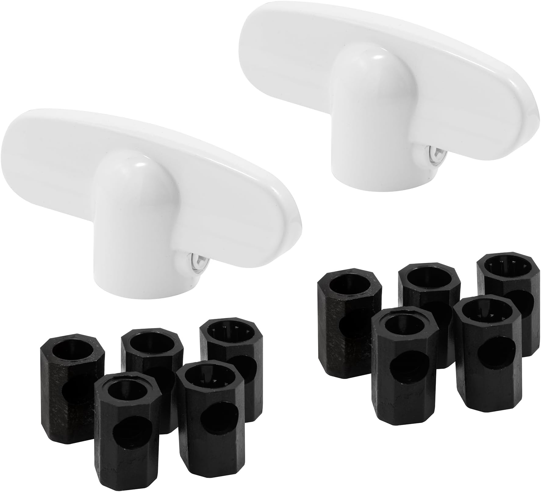Prime-Line H 3892 Operator Tee Handle, 1-1/8 In. x 2-3/8 In., Diecast, White, Universal (2 Pack)