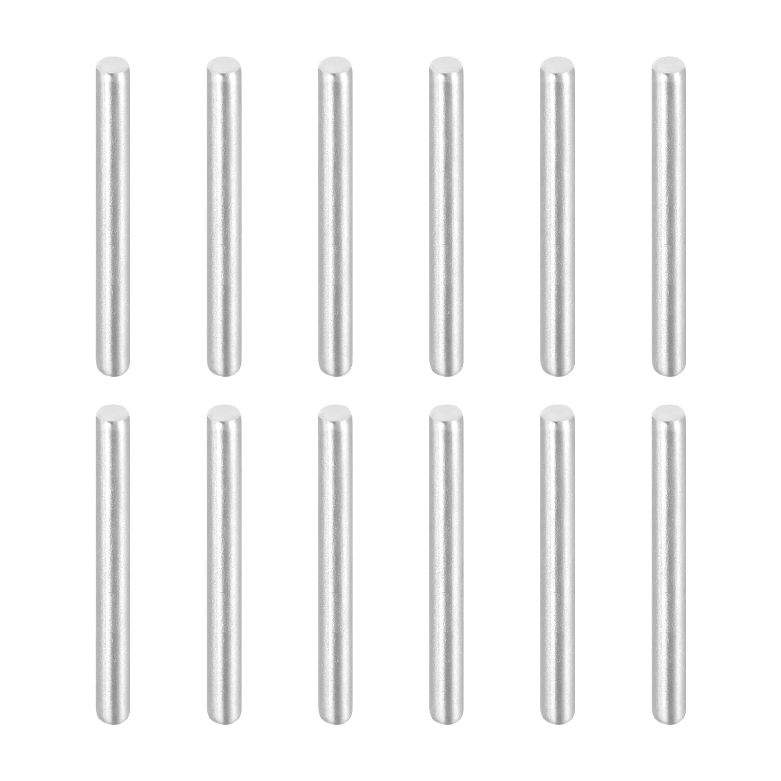 sourcing map 12Pcs 3/32"(2.4mm)x7/8" Dowel Pins 304 Stainless Steel