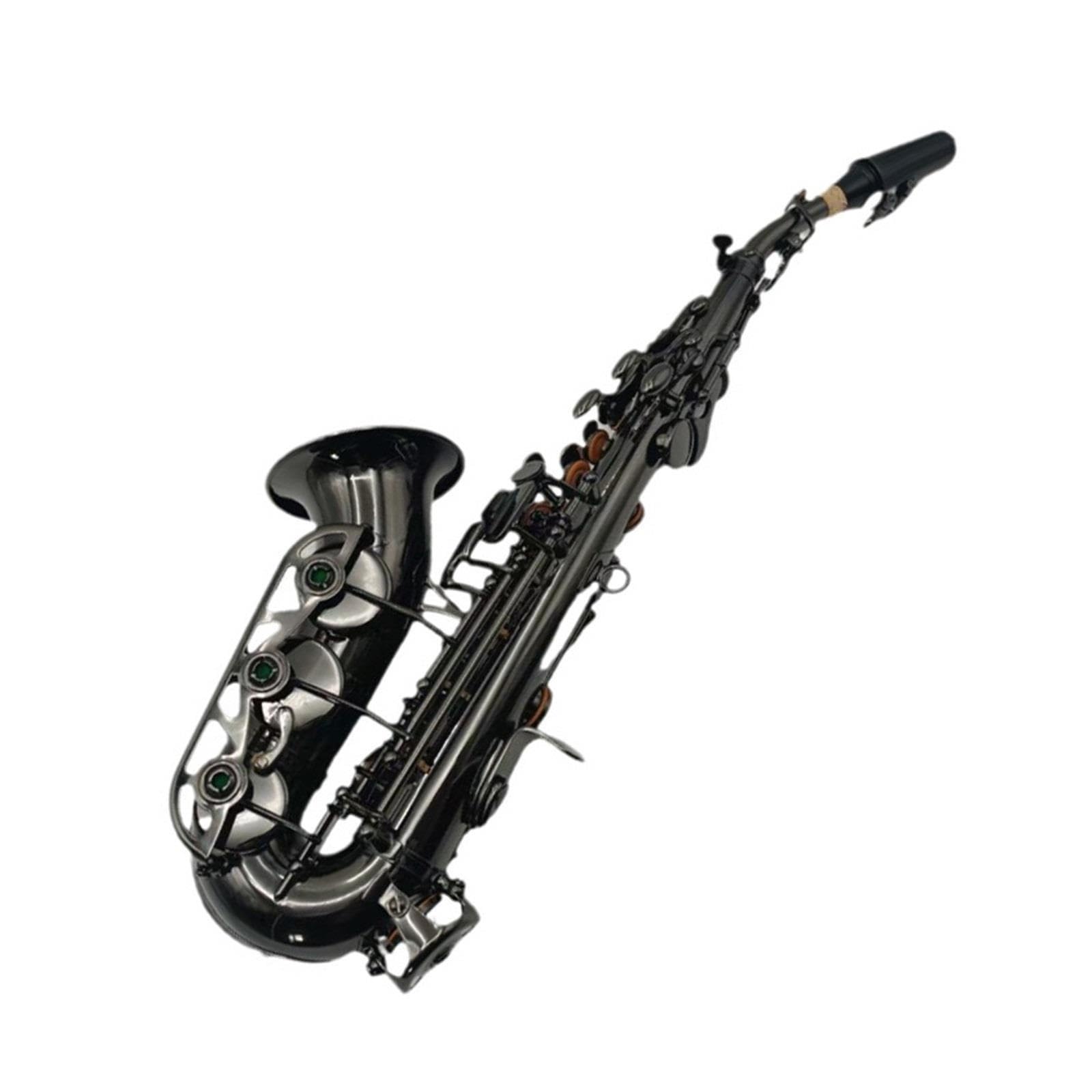 Saxophone Adultes Petit Saxophone Courbé B Plat Nickel