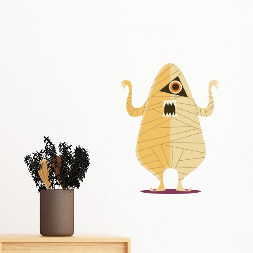Sticker mural Halloween fantôme amovible 40cm pour décoration de chambre