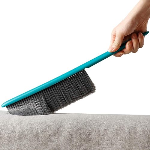 Cepillo de limpieza suave para sofá, mesa, silla, cama, automóvil, tela con mango multicolor y cerdas de microfibra suave