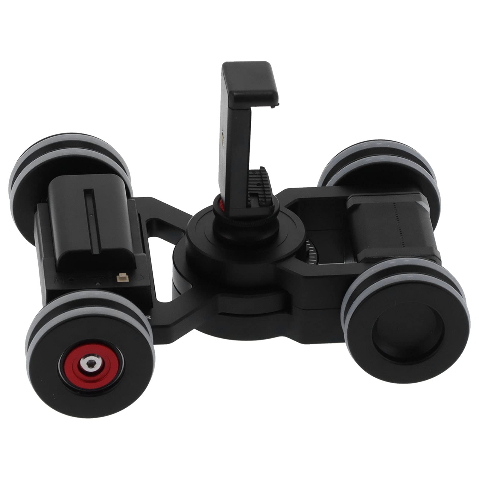 VBESTLIFE Kamera-Video-Transportwagen, Telefon-Kamera-Video-Elektroauto 4-Rad-Motorschlitten, mit 3/8-Zoll-Schraube, 5 Kg Last, APP-Steuerung
