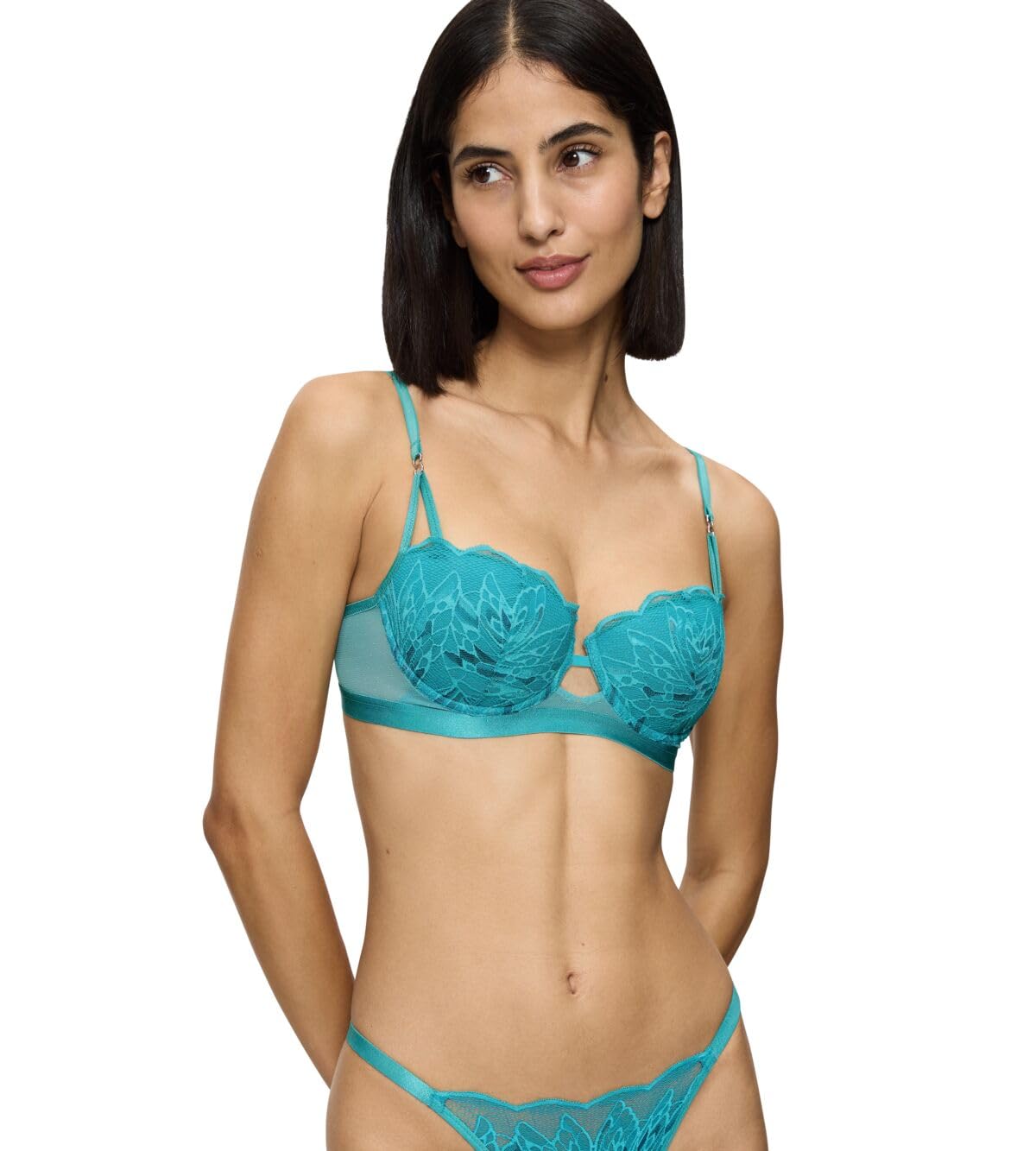 Triumph Women's Crazy Stupid Love Bra, Blue (Ocean Blue), 34D