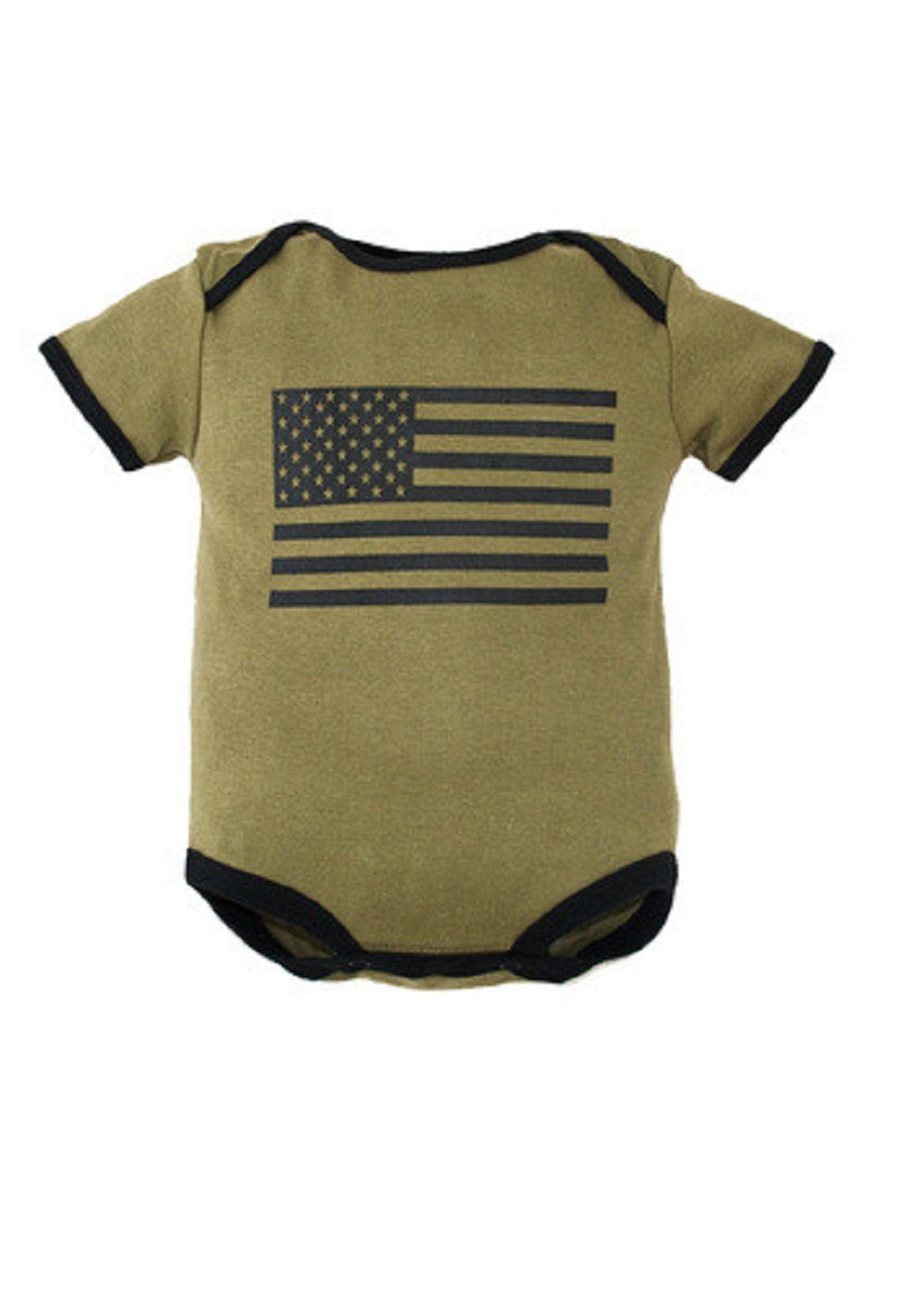 Clothing US Flag OD Green Onsie