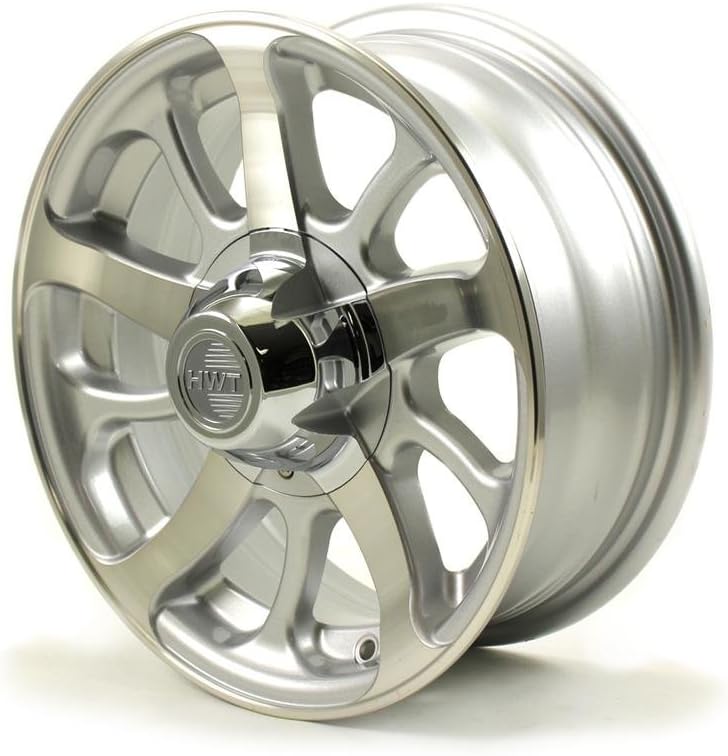 HWT 856655 15X6 6/5.5 Aluminum Series08 Trailer Wheel