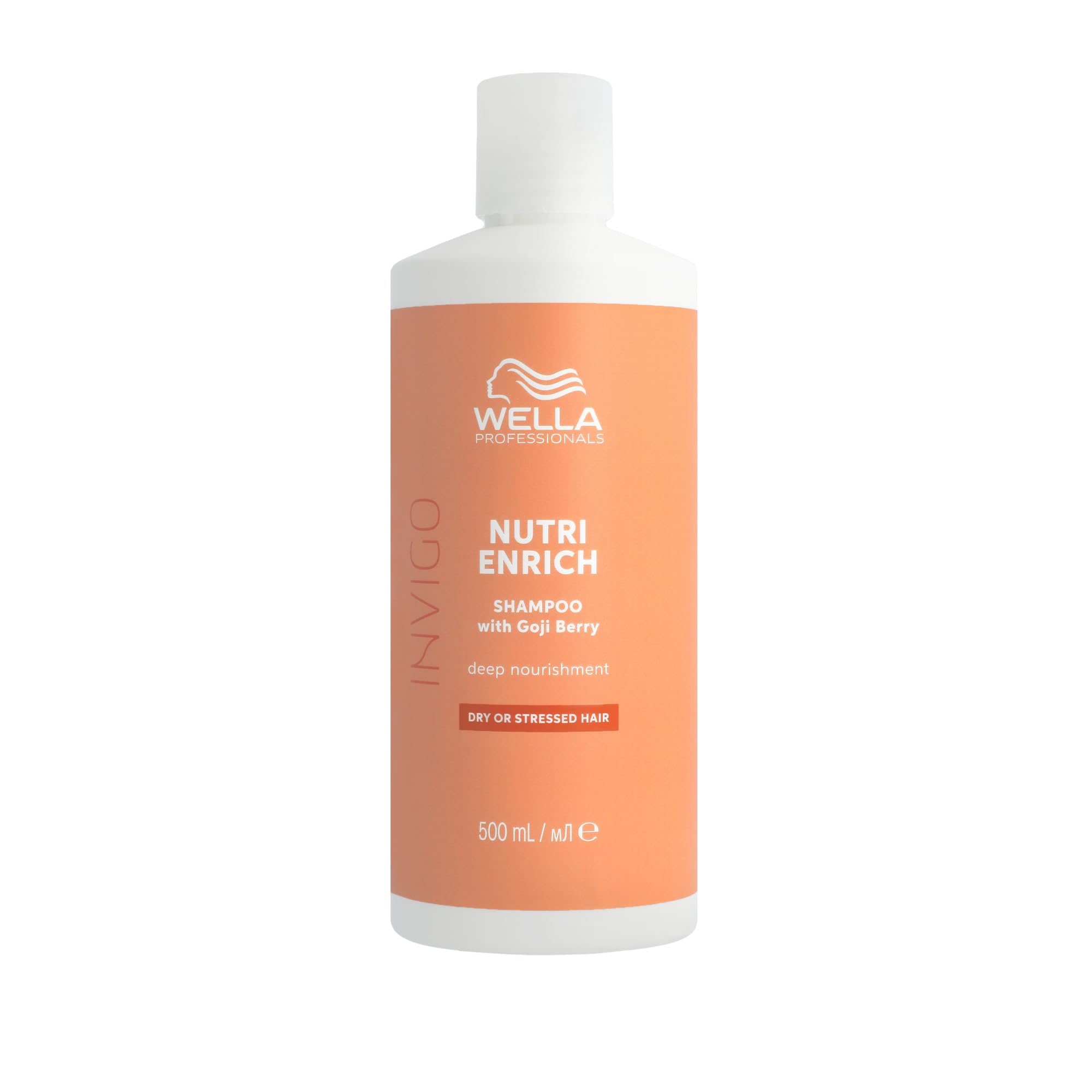 Wella Professionals Invigo Nutri Enrich Shampoo – Feuchtigkeitsspendendes Tiefenreinigungsshampoo für strapaziertes Haar – Intensivpflege – 500 ml