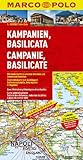 MARCO POLO Karte Kampanien, Basilicata: Mit landschaftlich schönen Strecken und Sehenswürdigkeiten. Übersichtskarte zum Ausklappen, ... 4 Citypläne (MARCO POLO Karten 1:200.000) - Marco Polo 