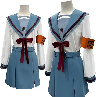 [HOLOUN] 涼宮ハルヒの憂鬱 県立北高校女子制服 涼宮ハルヒ コスプレ衣装 コスチュームアニメハロウィン仮装 演出服祝日贈り物