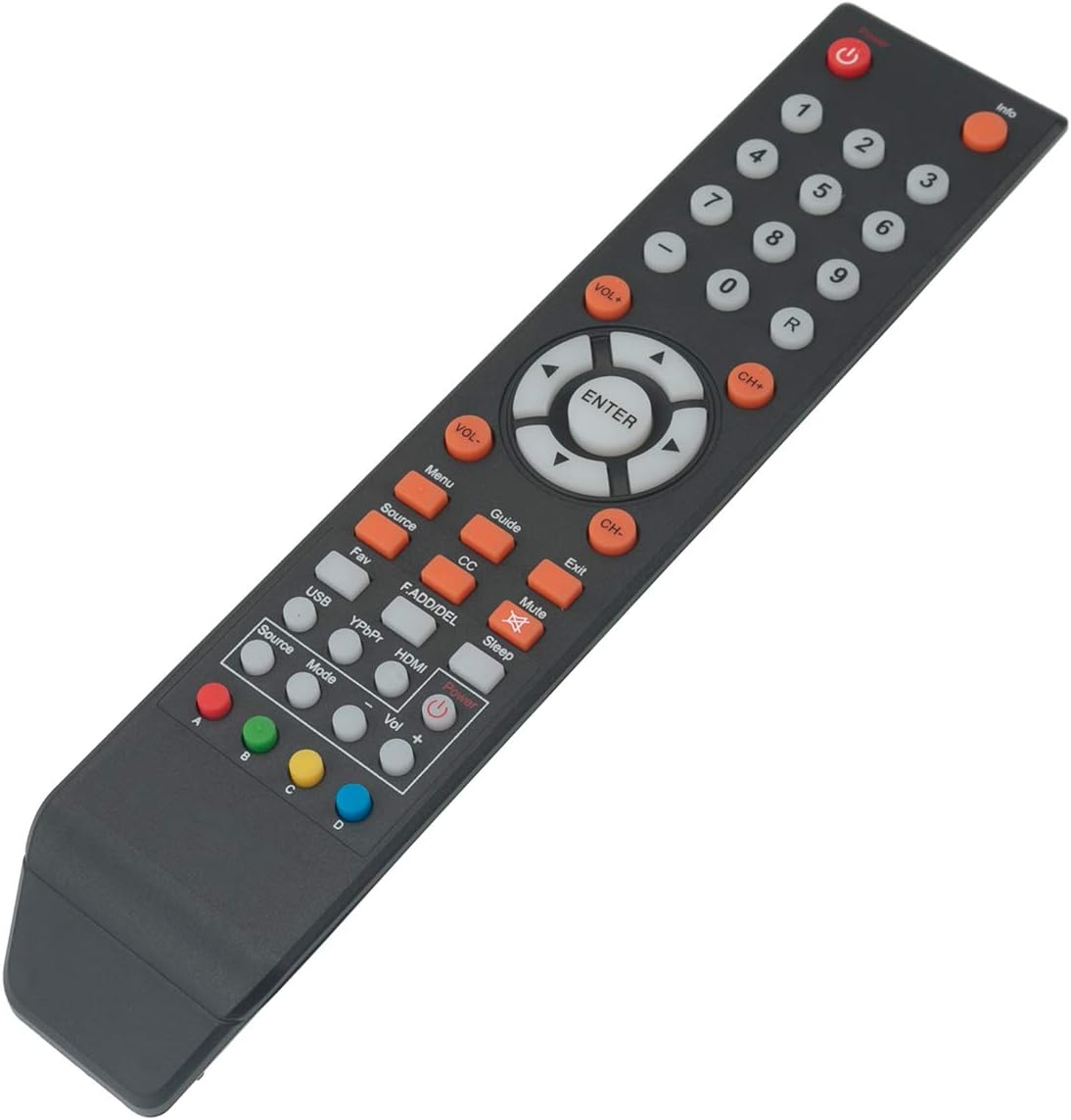 Remote Control Replacement Applicable for Sceptre TV E195BD-SR E246BD-SMQK U435CV-UMR C550CV-UMR E168WV-SS X438BV-FSR X322BV-SRR C650CV-UMR C658CV-UMR E165BD-SS E165WV-SS E165WD-SS X435BVFSR E168WD-SS
