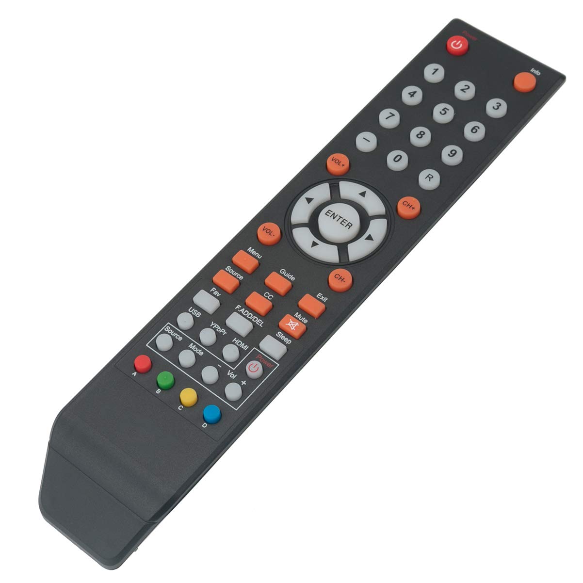 Remote Control Replacement Applicable for Sceptre TV E195BD-SR E246BD-SMQK U435CV-UMR C550CV-UMR E168WV-SS X438BV-FSR X322BV-SRR C650CV-UMR C658CV-UMR E165BD-SS E165WV-SS E165WD-SS X435BVFSR E168WD-SS