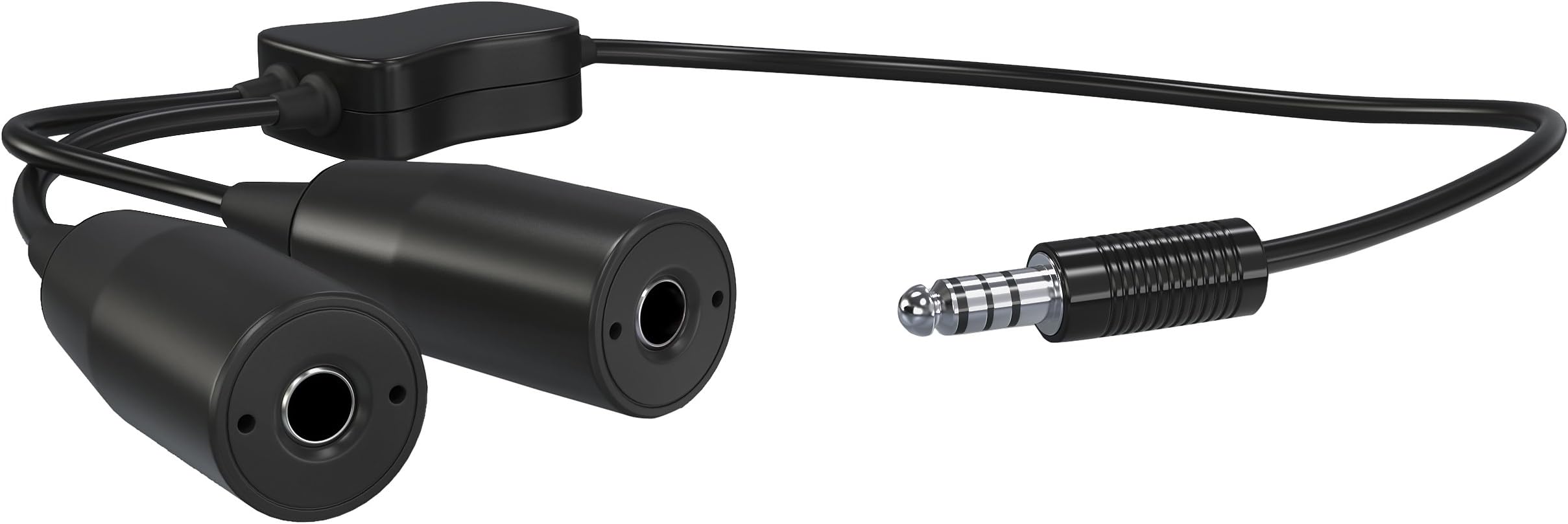 Faro Aviation FARO - Aircraft Pilot Helicopter Adapter (Converts GA Headset to Helicopter Plug)(Compatible with U-174/U plug or the U-93A/U plug)