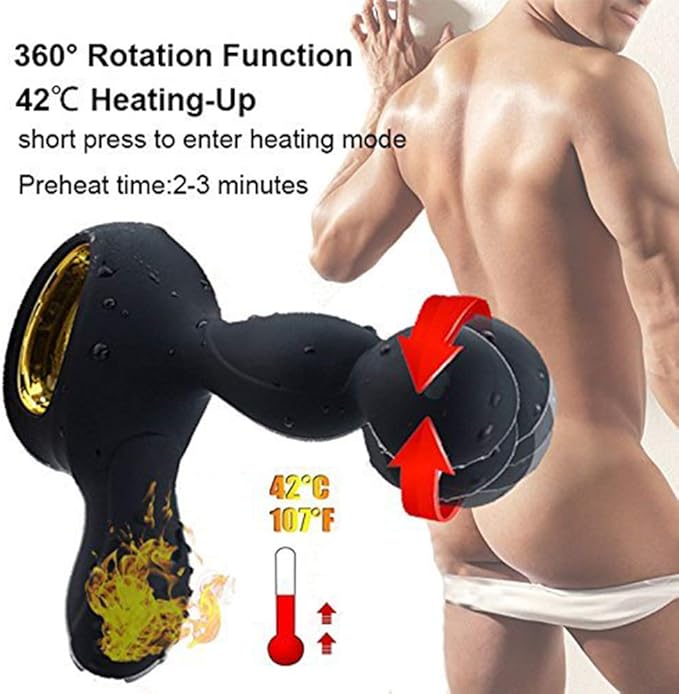 Calefacción Masajeador de próstata Vibrador para hombres ...