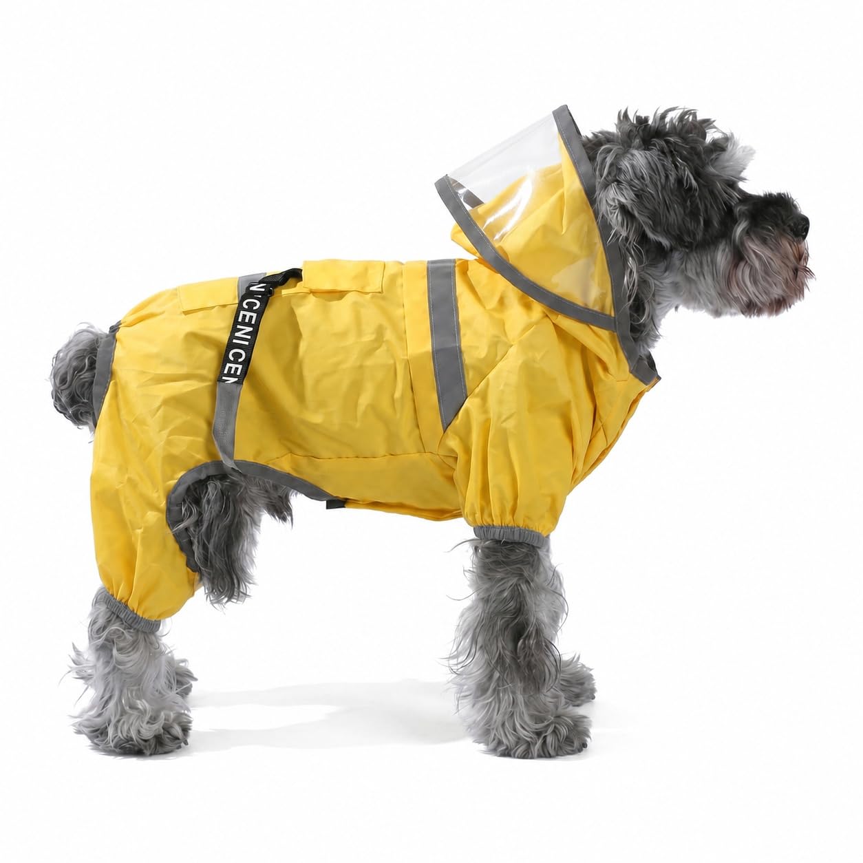 Dog Raincoat, Waterproof Hooded Dog Rain Coat with Legs, Harness Hole and Safe Reflective Strips, Lightweight Pet Rain Poncho Cloth for Small to Medium Dogs (XXL)