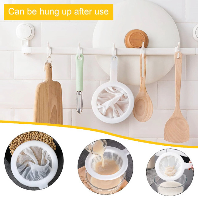 3-teiliges Feinsieb-Set Mit Griff – 200, 300, 400 Mesh Für Saft, Milch, Kaffee & Mehr
