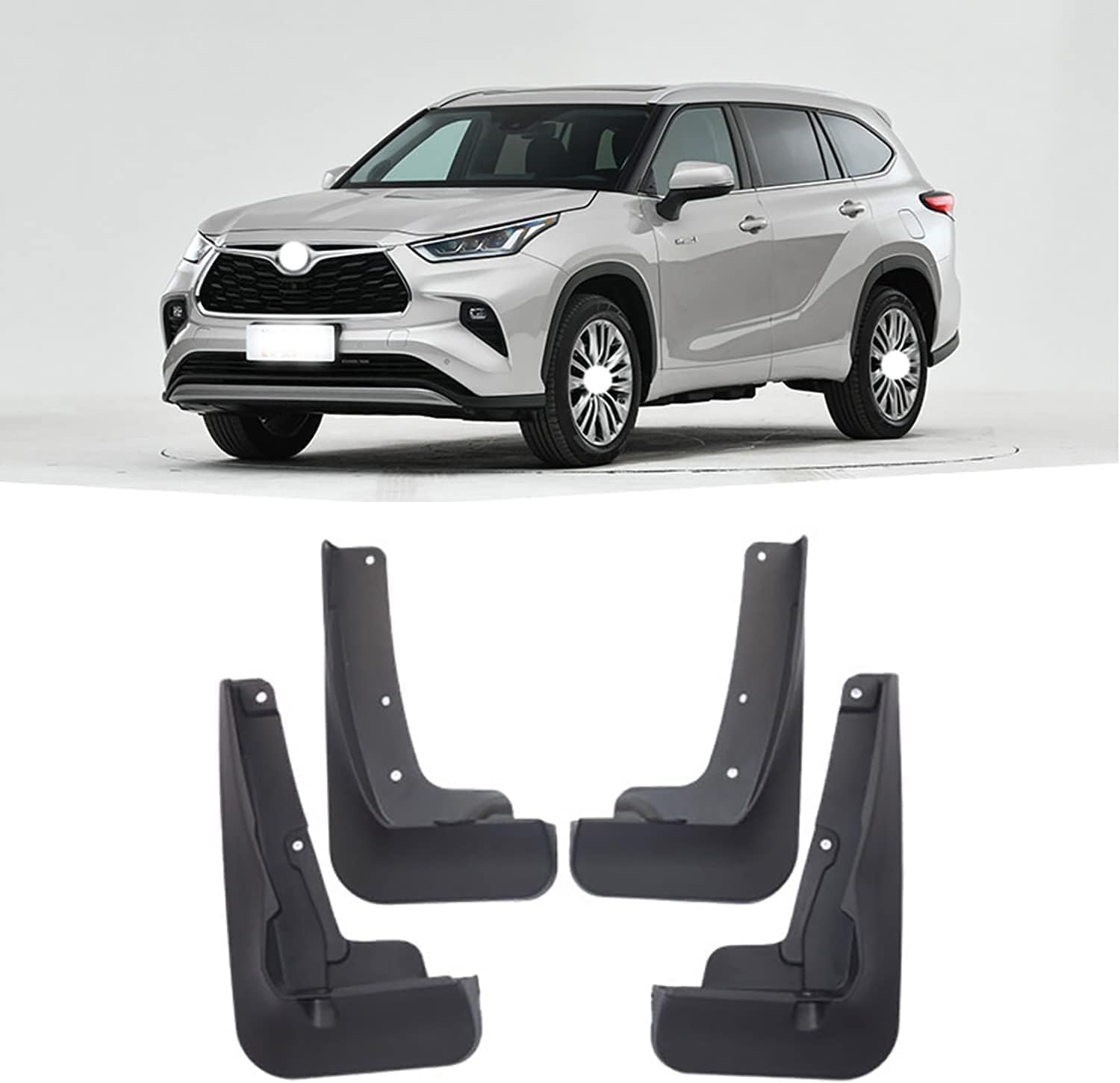 Car Mud Flaps for Toyota Highlander 2021-2022, Splash Guards Mudguards