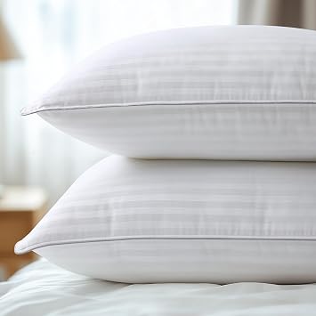viewstar Bed Pillows Queen Size 2 Pack, Hotel Collection, Down Alternative Pillow for Back, Stomach or Side Sleepers, Firm