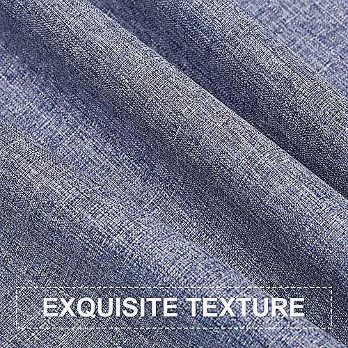 Kgorge Retangle Tablecloth Waterproof Wrinkle Free Scratch Resistant And Washable Linen Rectangle Table Cover For Kitchen Dining Table Holiday Decor, 60 X 102 Inch, Denim Blue #TOP4