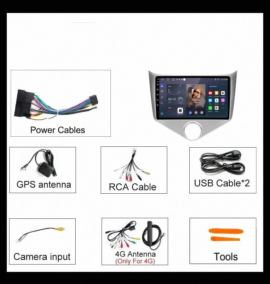 Reproductor Chery Fulwin 2 2010-2012 con Android Auto y GPS integrado 7