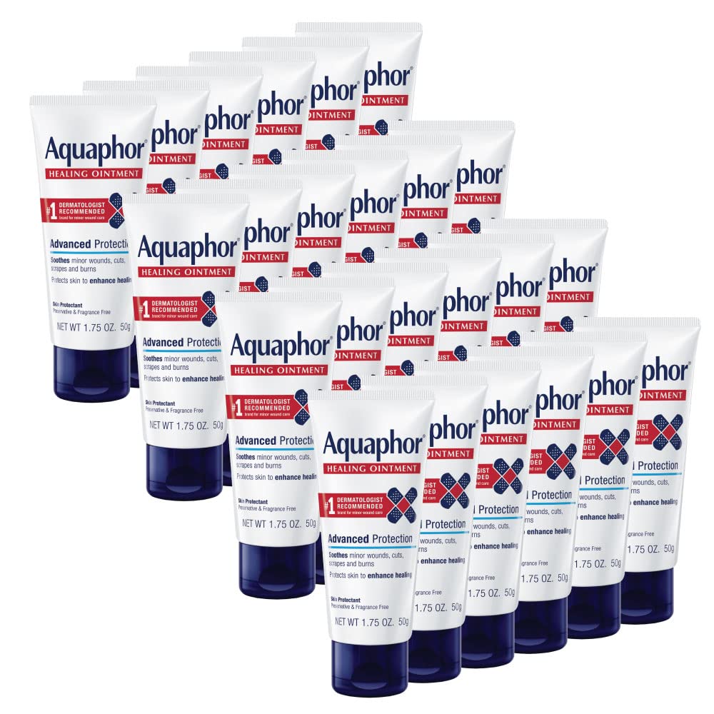 Aquaphor Healing Ointment - Travel Size Protectant for Cracked Skin - Dry Hands Heels Elbows Lips 1 75