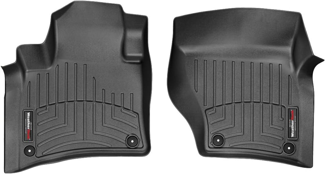 WeatherTech Custom Fit FloorLiners for VW Touareg, Touareg, Touareg - 1st Row (443331), Black