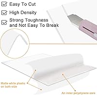 Vista 4 de Paquete de 20 tableros de espuma blanca para proyectos de 12 x 16.5 pulgadas, tablero de núcleo de espuma de poliestireno de 1/5 pulgadas de grosor