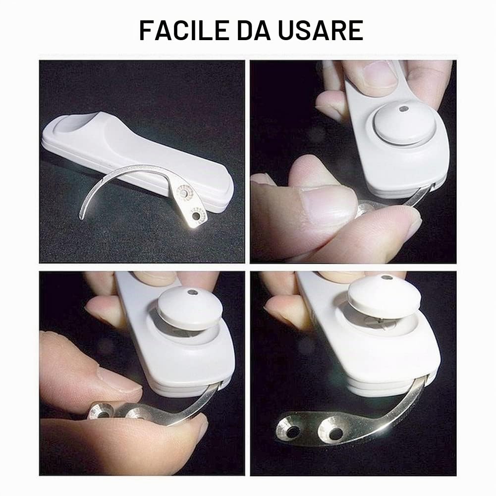 Chiave Magnetica A Gancio,Etichetta Di Sicurezza Elimina Dispositivo,Dispositivo Per Rimuovere Le Etichette Anti Taccheggio,Separatore Portatile Di Etichette Di Sicurezza In Acciaio,1 Pezzo