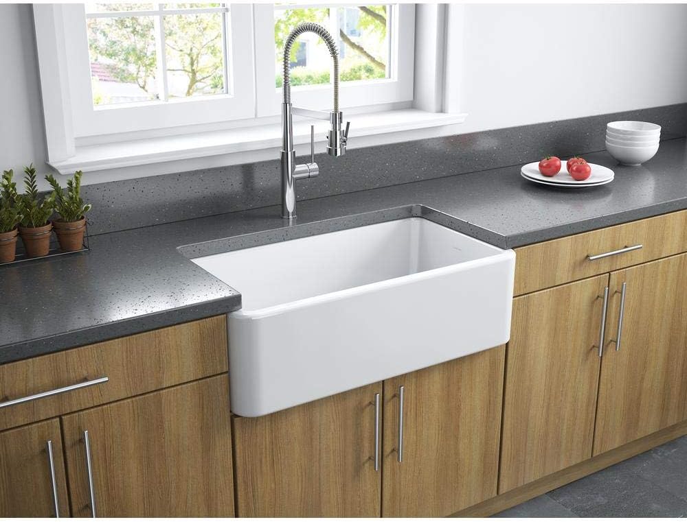 Latoscana 33" Reversible Fireclay Farmhouse Sink LFS3318W